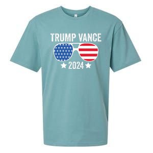 Trump Vance 2024 Retro Featuring Trump And Jd Vance Donald Trump 2024 Sueded Cloud Jersey T-Shirt