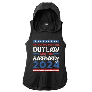 Trump Vance 2024 Donald Trump J.D. Vance Outlaw Hillbilly Ladies PosiCharge Tri-Blend Wicking Draft Hoodie Tank