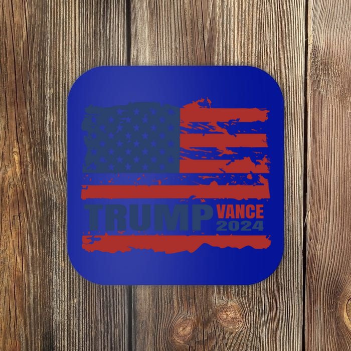 Trump Vance 2024 Presidential Campaign Us Flag Gift Coaster