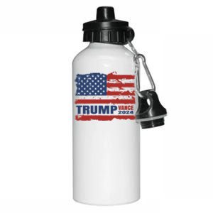 Trump Vance 2024 Presidential Campaign Us Flag Gift Aluminum Water Bottle