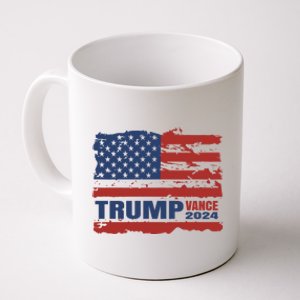 Trump Vance 2024 Presidential Campaign Us Flag Gift Coffee Mug