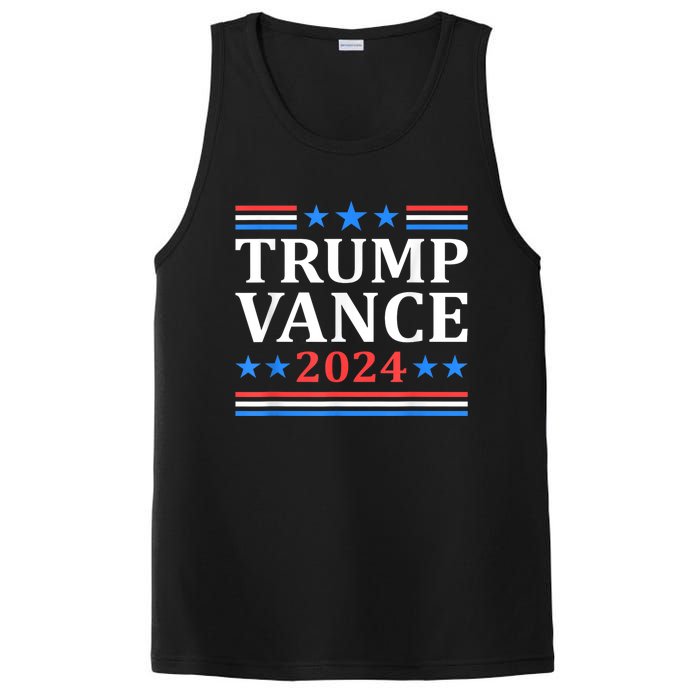 Trump Vance 2024 For President Vp Usa Election Patriotic PosiCharge Competitor Tank