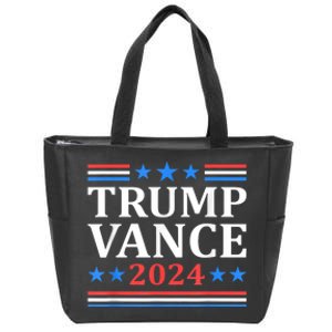 Trump Vance 2024 For President Vp Usa Election Patriotic Zip Tote Bag