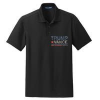 Trump Vance 2024 Retro Stripe Trump Jd Vance Dry Zone Grid Polo