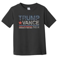 Trump Vance 2024 Retro Stripe Trump Jd Vance Toddler T-Shirt