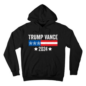 Trump Vance 2024 Retro Featuring Trump And Jd Vance Donald Trump 2024 Hoodie