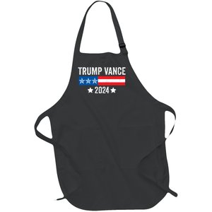 Trump Vance 2024 Retro Featuring Trump And Jd Vance Donald Trump 2024 Full-Length Apron With Pockets