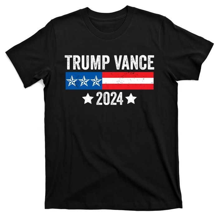 Trump Vance 2024 Retro Featuring Trump And Jd Vance Donald Trump 2024 T-Shirt