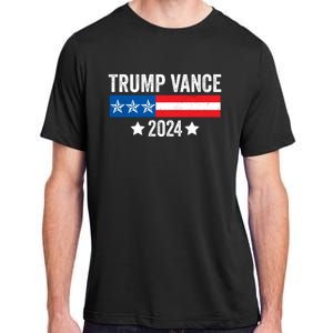 Trump Vance 2024 Retro Featuring Trump And Jd Vance Donald Trump 2024 Adult ChromaSoft Performance T-Shirt