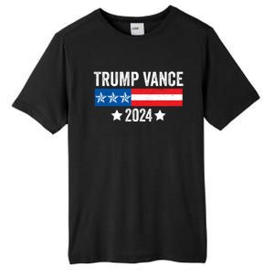 Trump Vance 2024 Retro Featuring Trump And Jd Vance Donald Trump 2024 Tall Fusion ChromaSoft Performance T-Shirt