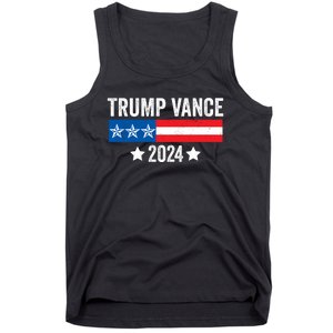 Trump Vance 2024 Retro Featuring Trump And Jd Vance Donald Trump 2024 Tank Top