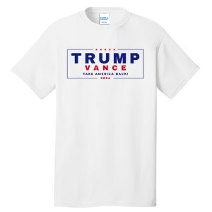 Trump Vance 2024 Donald Trump J.D. Vance Take America Back Tall T-Shirt