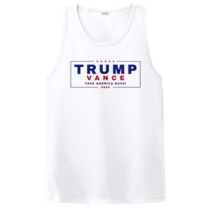 Trump Vance 2024 Donald Trump J.D. Vance Take America Back PosiCharge Competitor Tank