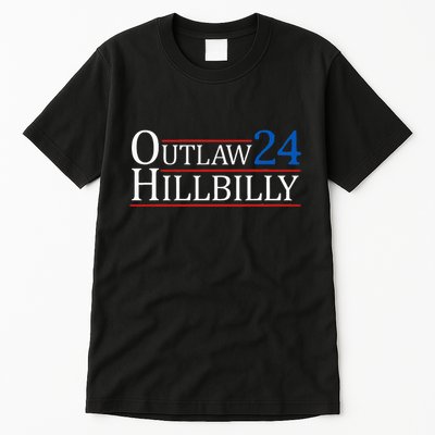 Trump Vance 24 Outlaw Hillbilly Us Flag Tall T-Shirt