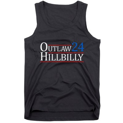 Trump Vance 24 Outlaw Hillbilly Us Flag Tank Top