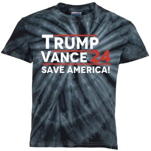 Trump Vance 2024 Save America Kids Tie-Dye T-Shirt