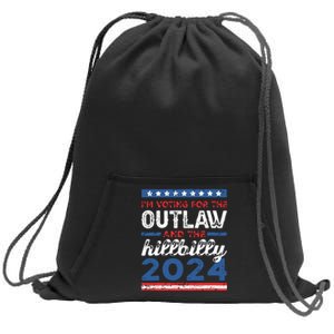 Trump Vance 2024 Donald Trump Jd Vance Outlaw Hillbilly Sweatshirt Cinch Pack Bag