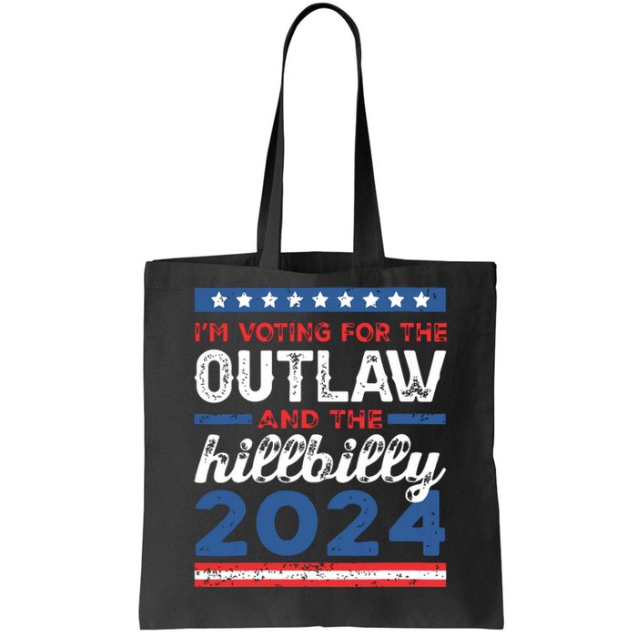 Trump Vance 2024 Donald Trump Jd Vance Outlaw Hillbilly Tote Bag