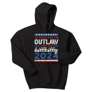 Trump Vance 2024 Donald Trump Jd Vance Outlaw Hillbilly Kids Hoodie