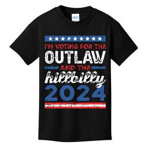 Trump Vance 2024 Donald Trump Jd Vance Outlaw Hillbilly Kids T-Shirt