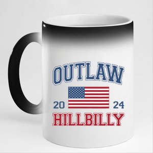 Trump Vance 2024 Donald Trump Jd Vance Outlaw Hillbilly 11oz Black Color Changing Mug