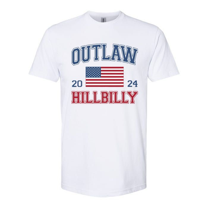 Trump Vance 2024 Donald Trump Jd Vance Outlaw Hillbilly Softstyle CVC T-Shirt