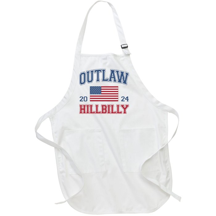 Trump Vance 2024 Donald Trump Jd Vance Outlaw Hillbilly Full-Length Apron With Pockets