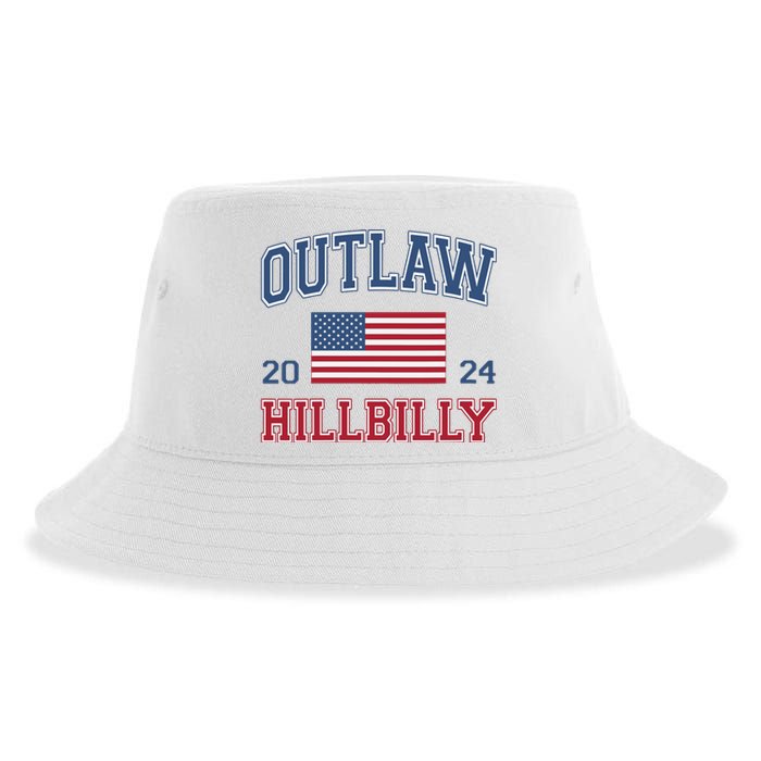 Trump Vance 2024 Donald Trump Jd Vance Outlaw Hillbilly Sustainable Bucket Hat