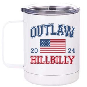 Trump Vance 2024 Donald Trump Jd Vance Outlaw Hillbilly 12 oz Stainless Steel Tumbler Cup