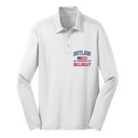 Trump Vance 2024 Donald Trump Jd Vance Outlaw Hillbilly Silk Touch Performance Long Sleeve Polo