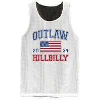 Trump Vance 2024 Donald Trump Jd Vance Outlaw Hillbilly Mesh Reversible Basketball Jersey Tank