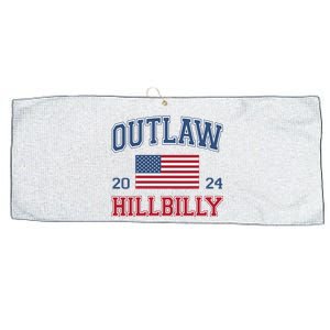 Trump Vance 2024 Donald Trump Jd Vance Outlaw Hillbilly Large Microfiber Waffle Golf Towel