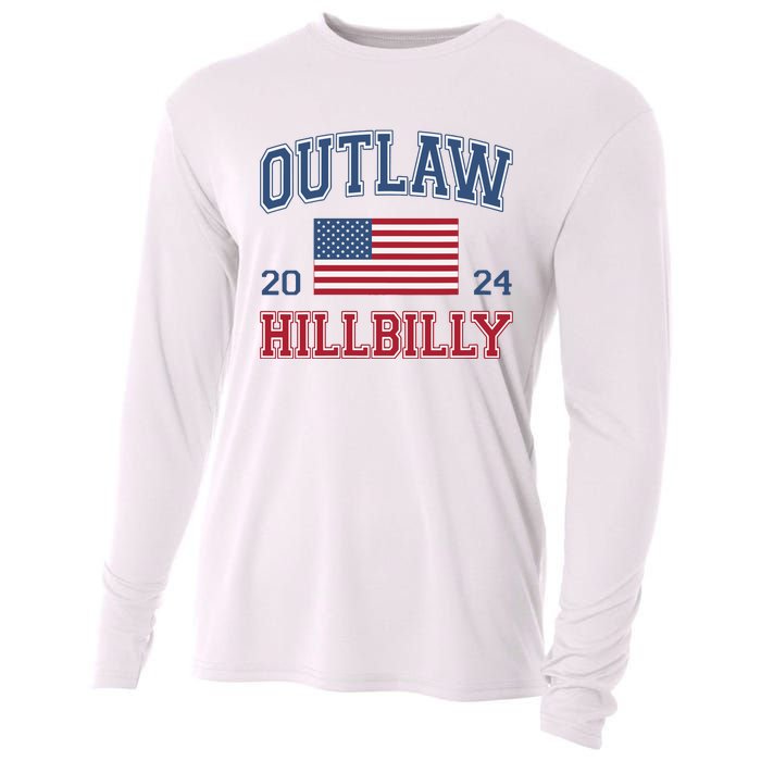 Trump Vance 2024 Donald Trump Jd Vance Outlaw Hillbilly Cooling Performance Long Sleeve Crew