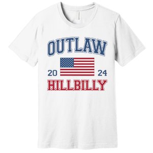 Trump Vance 2024 Donald Trump Jd Vance Outlaw Hillbilly Premium T-Shirt