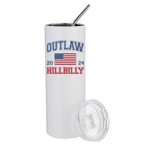 Trump Vance 2024 Donald Trump Jd Vance Outlaw Hillbilly Stainless Steel Tumbler