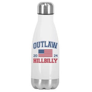 Trump Vance 2024 Donald Trump Jd Vance Outlaw Hillbilly Stainless Steel Insulated Water Bottle