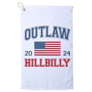 Trump Vance 2024 Donald Trump Jd Vance Outlaw Hillbilly Platinum Collection Golf Towel