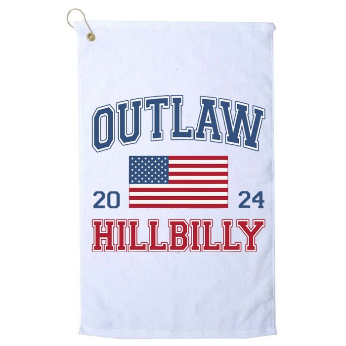 Trump Vance 2024 Donald Trump Jd Vance Outlaw Hillbilly Platinum Collection Golf Towel