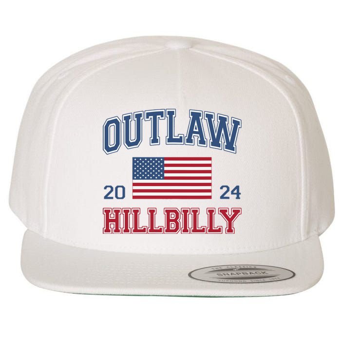 Trump Vance 2024 Donald Trump Jd Vance Outlaw Hillbilly Wool Snapback Cap