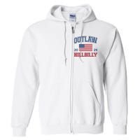 Trump Vance 2024 Donald Trump Jd Vance Outlaw Hillbilly Full Zip Hoodie