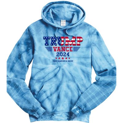 Trump Vance 2024 Take America Back Vice President Election Tie Dye Hoodie