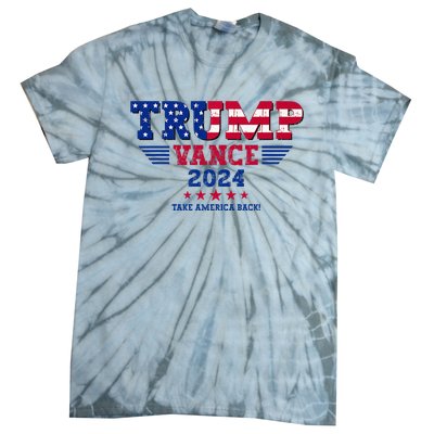 Trump Vance 2024 Take America Back Vice President Election Tie-Dye T-Shirt