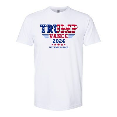 Trump Vance 2024 Take America Back Vice President Election Softstyle CVC T-Shirt