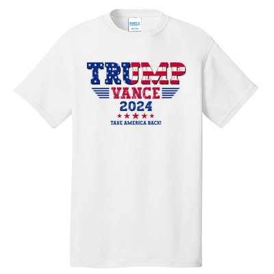 Trump Vance 2024 Take America Back Vice President Election Tall T-Shirt