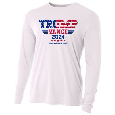 Trump Vance 2024 Take America Back Vice President Election Cooling Performance Long Sleeve Crew