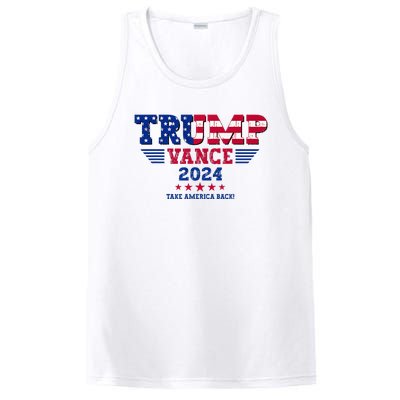 Trump Vance 2024 Take America Back Vice President Election PosiCharge Competitor Tank