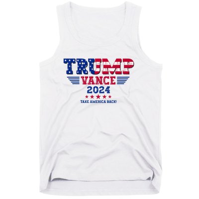 Trump Vance 2024 Take America Back Vice President Election Tank Top