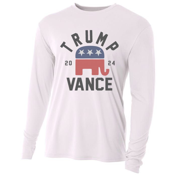 Trump Vance 2024 President Trump Supporter Cooling Performance Long Sleeve Crew