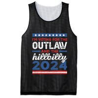 Trump Vance 2024 Outlaw Hillbilly Vintage Us Flag Mesh Reversible Basketball Jersey Tank