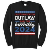 Trump Vance 2024 Outlaw Hillbilly Vintage Us Flag Tall Sweatshirt